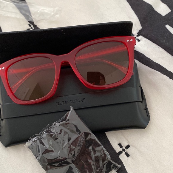 Isabel Marant red framed double shaded sunglasses New in original packaging - Picture 7 of 7